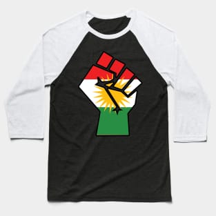 Kurdish Fist of Resistance Baseball T-Shirt